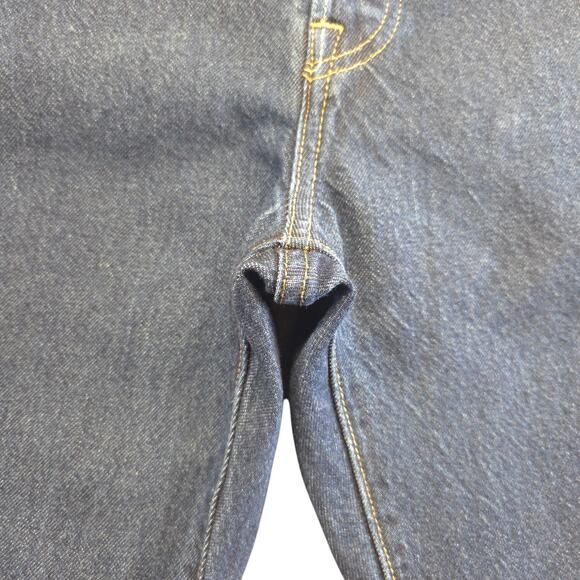 Levis 501 Jeans‎ Mens 28x32 Blue Straight Button Fly Dark Wash Premium Denim - Picture 8 of 16